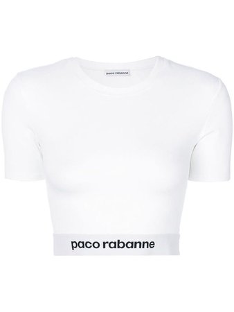 PACO RABANNE logo cropped top