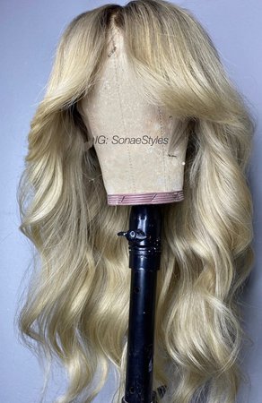 70’s blonde wavy lace wig