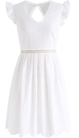 white lace dress