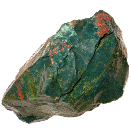 raw bloodstone quartz - heliotrope mineral