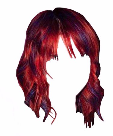 red blue hair