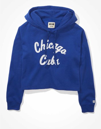 Tailgate Women's Chicago Cubs Cropped Hoodie