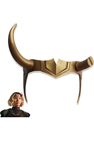 Amazon.com: Lady Loki Sylvie Horn Mask Resin Helmet Masquerade Cosplay Accessories Costume Party Props: Clothing