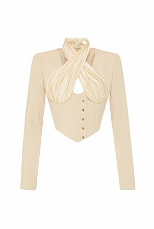 Duy Guay Collection corset blazer