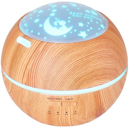 Amazon.com: TOMNEW 150ML Aromatherapy Diffuser Ultrasonic Essential Oil Diffuser Kids Room Fragrance Mini Aroma Humidifier Wood Grain Waterless Auto Shut-Off and 7 Color LED Lights Changing for Home Baby (Brown): Health & Personal Care