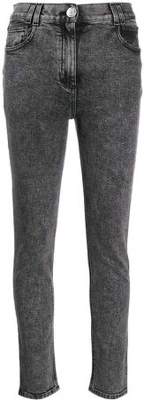 skinny fit high-rise jeans