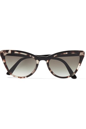 Prada | Cat-eye tortoiseshell acetate sunglasses | NET-A-PORTER.COM