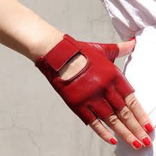 red fingerless gloves - Google Search