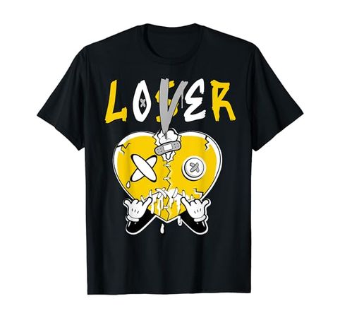 Amazon.com: Loser Lover Drip Heart Yellow Tee For Men Women Yellow T-Shirt : Clothing, Shoes & Jewelry