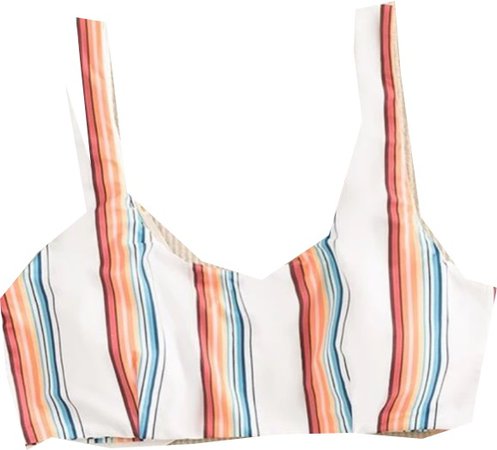 striped bathing suit