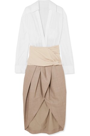 Jacquemus | Melao cotton and wool-crepe midi dress | NET-A-PORTER.COM