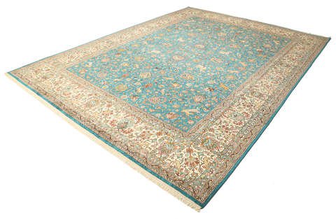 Kashmir pure silk pictorial 278x374 - RugVista