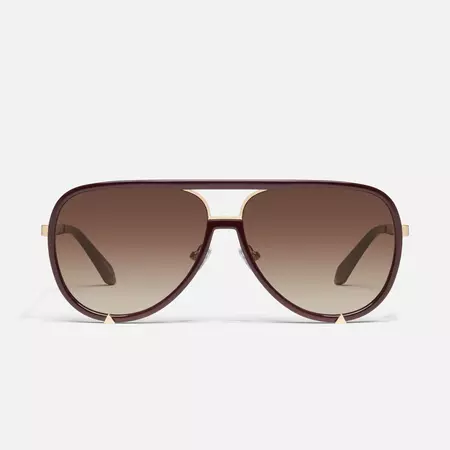 HIGH PROFILE Luxe Polarized Aviator Sunglasses | Quay Australia