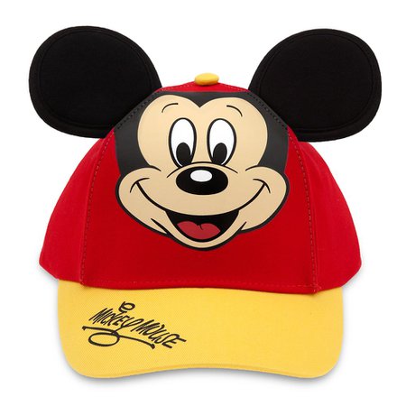 Mickey Mouse Baseball Cap for Kids - Red/Gold | shopDisney