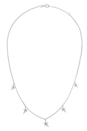 Diane Kordas | 5 Star 18-karat white gold diamond necklace | NET-A-PORTER.COM