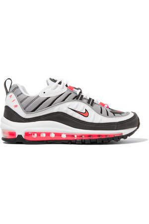 Nike | Air Max 98 leather and mesh sneakers | NET-A-PORTER.COM