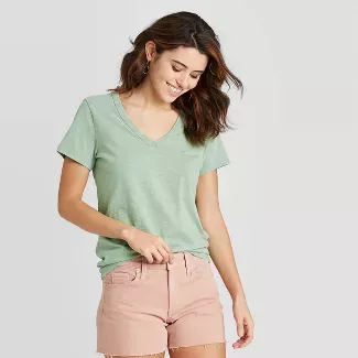 Women's Short Sleeve V-Neck T-Shirt - Universal Thread™ : Target