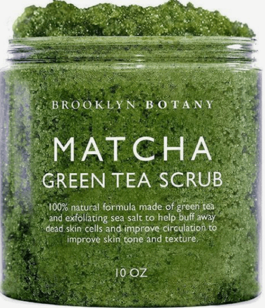 matcha green tee scrub