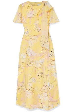 Erdem | Kirstie floral-print silk-voile midi dress | NET-A-PORTER.COM