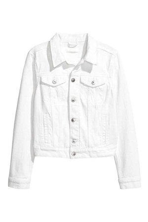 white denim jacket