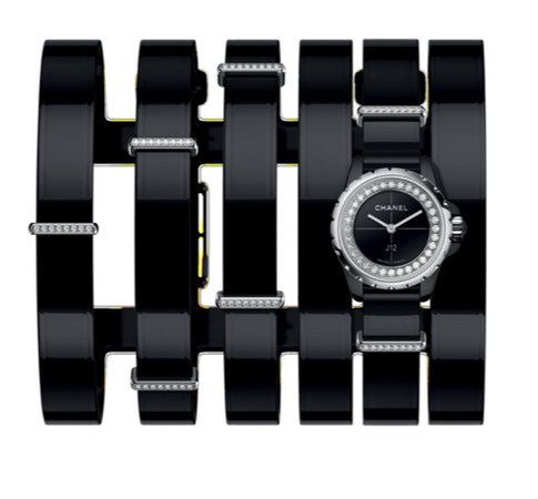 black cuff bracelet watch