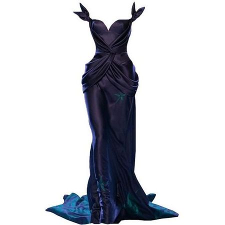 ulyana sergeenko dark blue gown