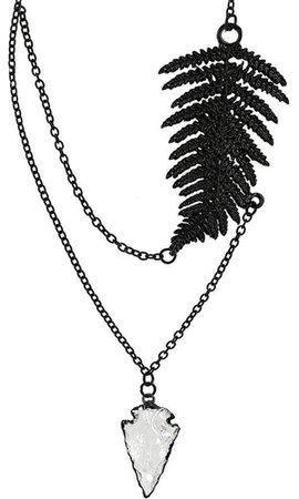 Restyle - Fern Black Necklace - Buy Online Australia – Beserk