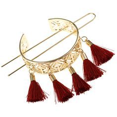 Fashion Hair Stick Geometric Hair Accessories Gold Red Tassel X Shape Bun Holder Cage Hair Pins for Women Hairwear Jewelry