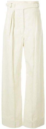buckle high waisted trousers