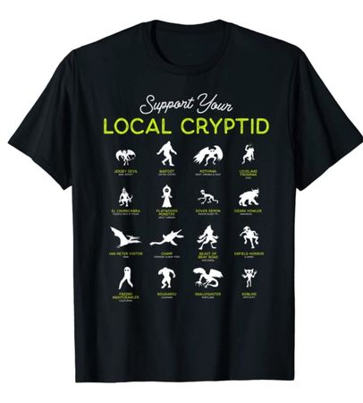 local cryptid tshirt