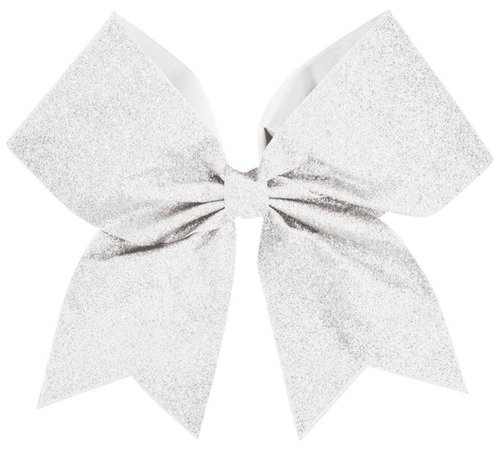 white cheer bow