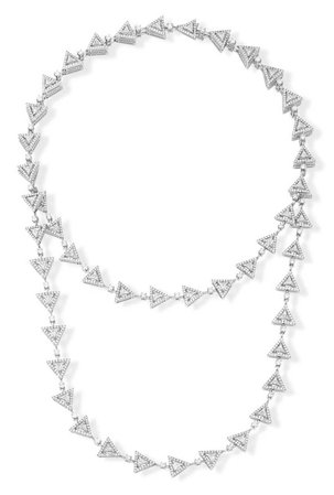 triangle diamond necklace
