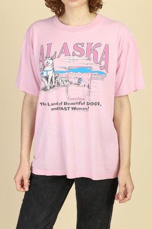 80s Alaska T Shirt Beautiful Dogs & Fast Women | Etsy