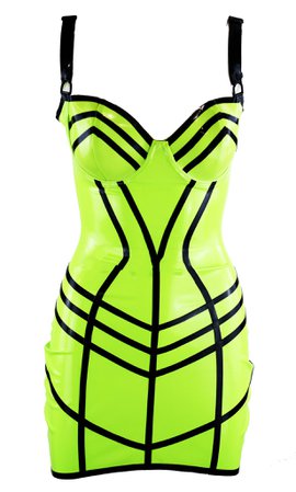 *clipped by @luci-her* Latex Cage Mini Dress – Venus Prototype Latex