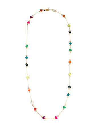 Kate Spade New York Enamel Station Necklace - Necklaces - WKA105116 | The RealReal