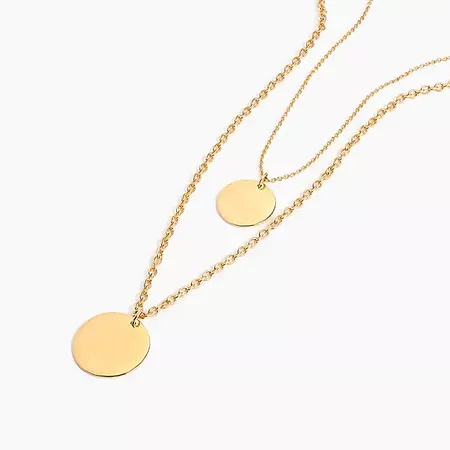 Women's Layered Coin Necklace - Women's Jewelry | J.Crew