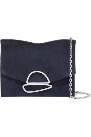 Proenza Schouler | Curl small embellished suede shoulder bag | NET-A-PORTER.COM