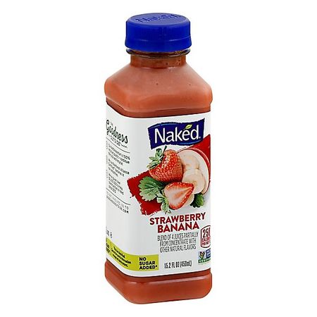 Naked Juice Smoothie Pure Fruit Strawberry Banana - 15.2 Fl. Oz. - ACME Markets
