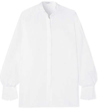 Sedaine Oversized Linen Shirt - White