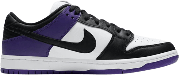 black and purple Jordan  1 dunk