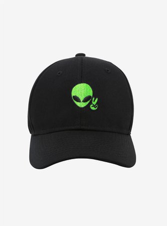 *clipped by @luci-her* Alien Peace Galaxy Bow Dad Cap