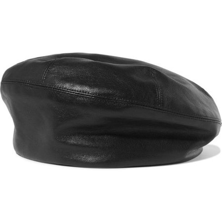 leather beret