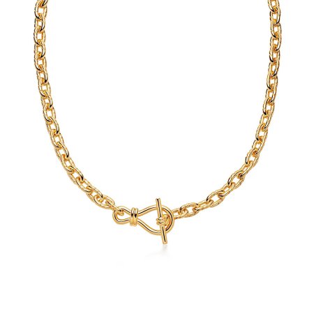 Gold Twisted Link T-Bar Chain Necklace | Missoma Limited