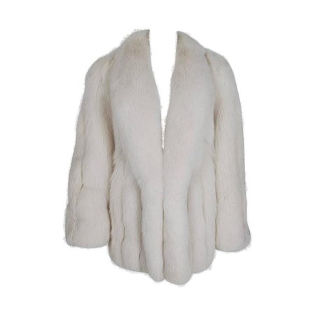 1970's Rosoff Couture Ivory Fur Jacket