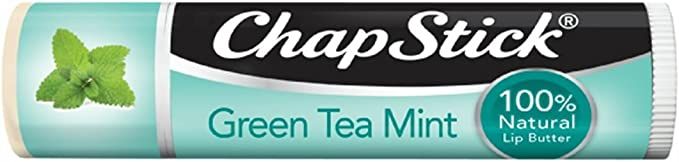 Amazon.com: ChapStick Green Tea Mint 100 Percent Natural Ingredients Lip Butter, Moisturizing Lip Balm - 0.15 Oz : Everything Else