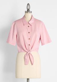 Cotton Candy Kind Of Day Tie-Waist Top | ModCloth