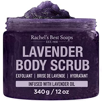 Amazon.com : Lavender Sea Salt Body Scrub - Exfoliating Scrub with Shea Butter and Aloe Vera - Lavender Scrubs - 340g / 12oz : Beauty & Personal Care