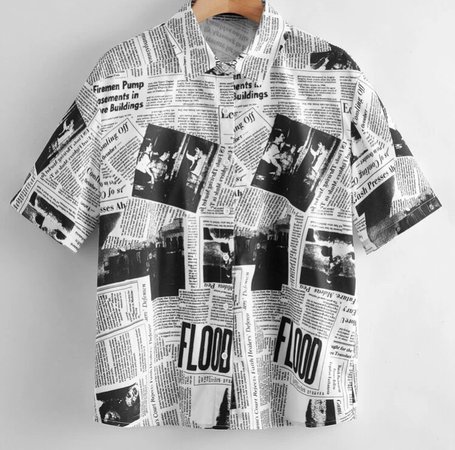 newspaper blouse
