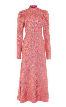 Temperley London Sunset Silk-Blend Midi Dress