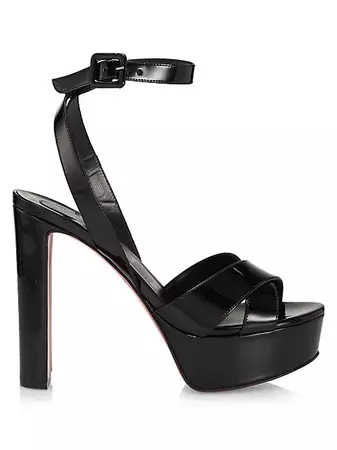 Christian Louboutin Supramariza 130MM Leather Platform Sandals | Saks Fifth Avenue